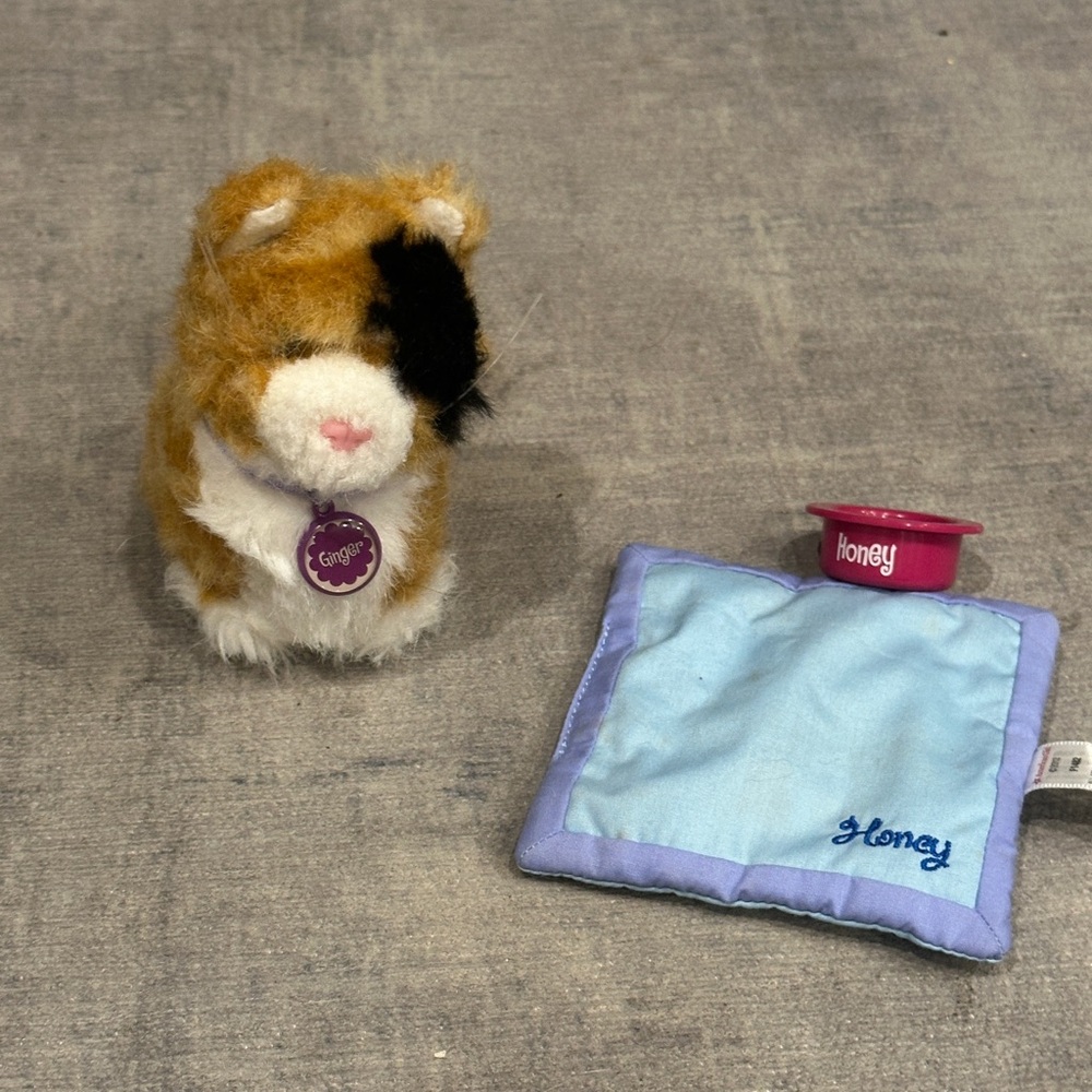 American Girl Honey Brown and White Plush Cat Toy